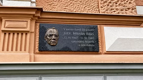 Pamětní deska Miloslava Baláše